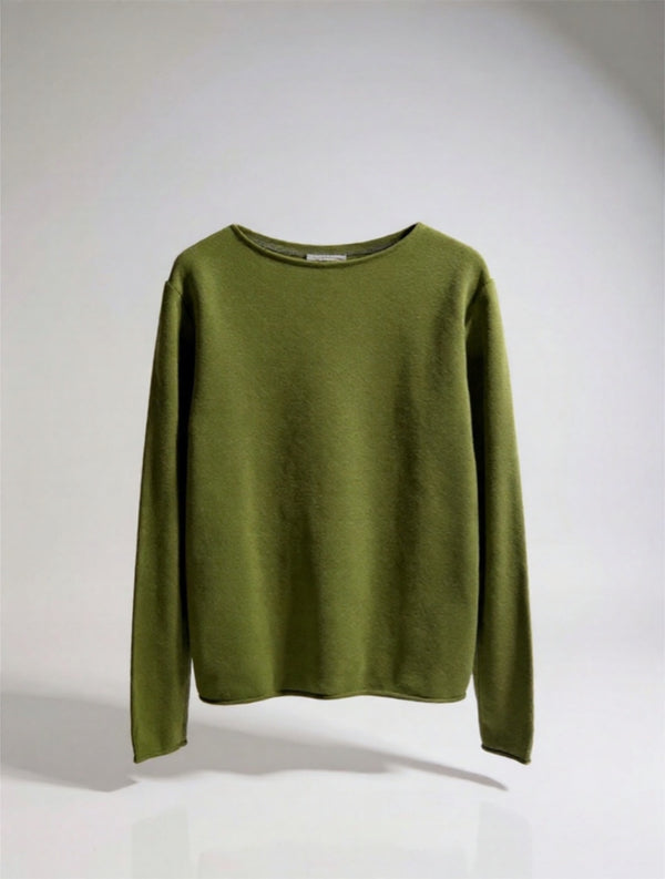 Pull vert olive